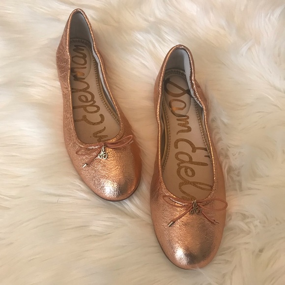 sam edelman rose gold flats